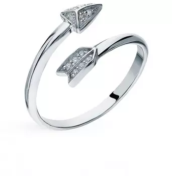 Серебряное кольцо с фианитами