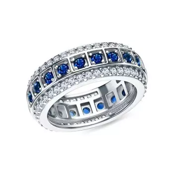 Серебряное кольцо с фианитами