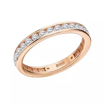 Серебряное кольцо с фианитами