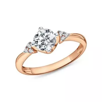 Серебряное кольцо с фианитами