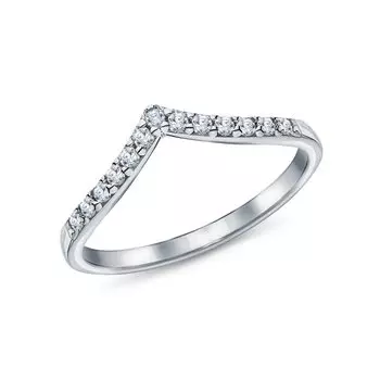 Серебряное кольцо с фианитами