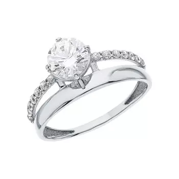Серебряное кольцо с фианитами