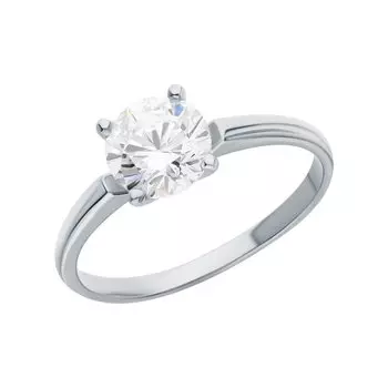 Серебряное кольцо с фианитами