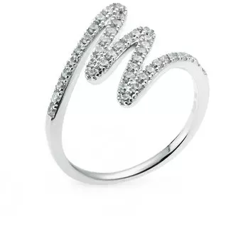 Серебряное кольцо с фианитами