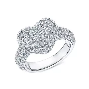 Серебряное кольцо с фианитами