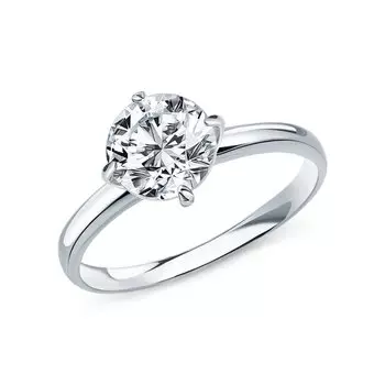 Серебряное кольцо с фианитами