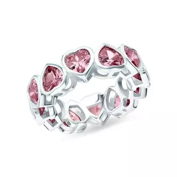 Серебряное кольцо с фианитами