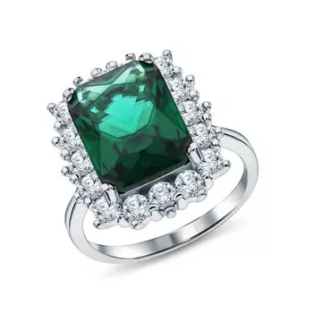 Серебряное кольцо с фианитами