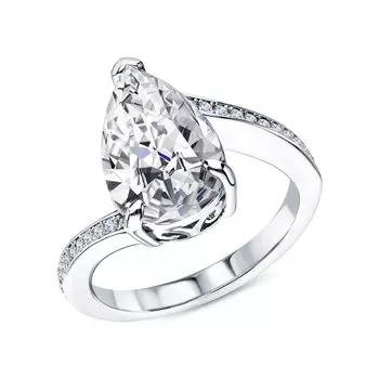 Серебряное кольцо с фианитами