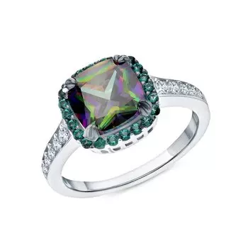 Серебряное кольцо с фианитами