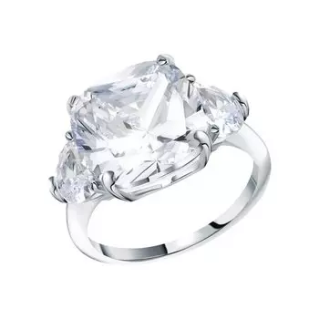 Серебряное кольцо с фианитами