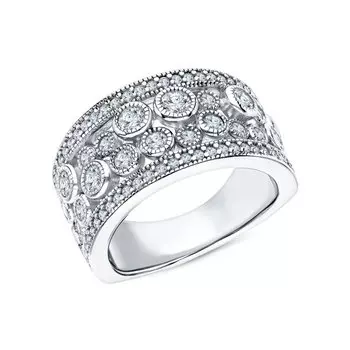 Серебряное кольцо с фианитами