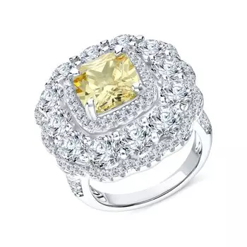 Серебряное кольцо с фианитами