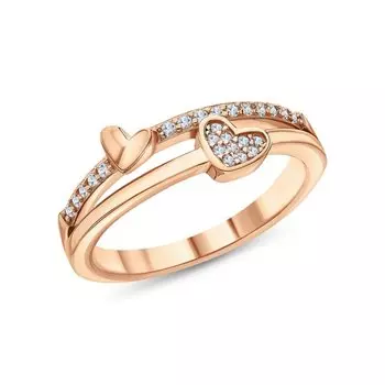 Серебряное кольцо с фианитами