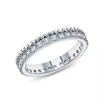 Серебряное кольцо с фианитами