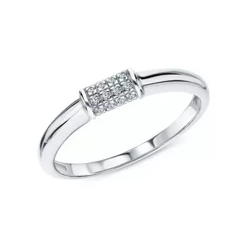 Серебряное кольцо с фианитами