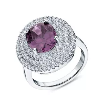 Серебряное кольцо с фианитами