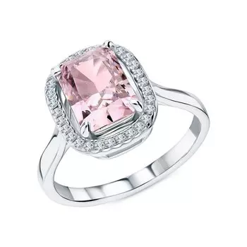 Серебряное кольцо с фианитами