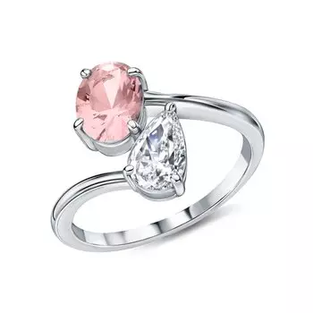 Серебряное кольцо с фианитами