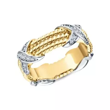 Серебряное кольцо с фианитами