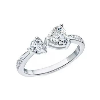 Серебряное кольцо с фианитами