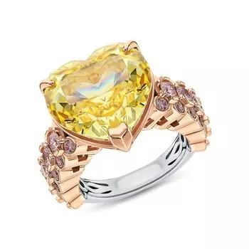 Серебряное кольцо с фианитами