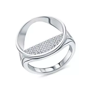 Серебряное кольцо с фианитами