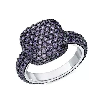 Серебряное кольцо с фианитами