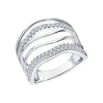 Серебряное кольцо с фианитами