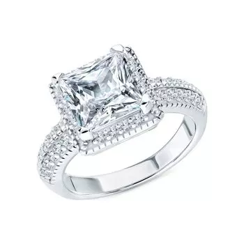 Серебряное кольцо с фианитами