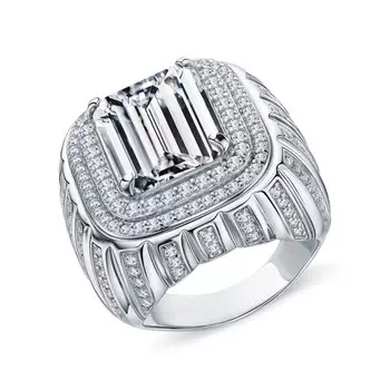 Серебряное кольцо с фианитами