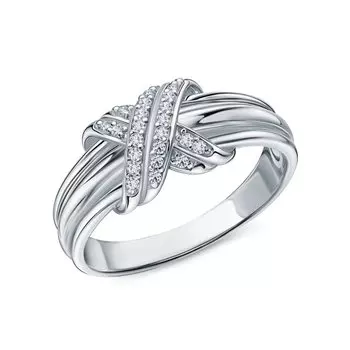 Серебряное кольцо с фианитами
