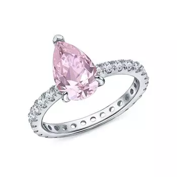 Серебряное кольцо с фианитами