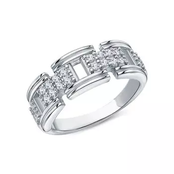 Серебряное кольцо с фианитами