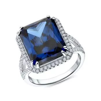 Серебряное кольцо с фианитами