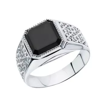 Серебряное кольцо с фианитами