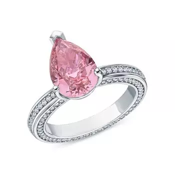 Серебряное кольцо с фианитами