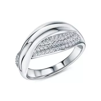 Серебряное кольцо с фианитами
