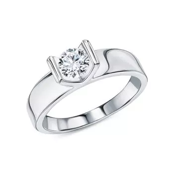 Серебряное кольцо с фианитами