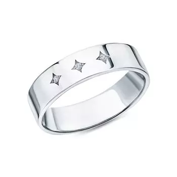 Серебряное кольцо с фианитами