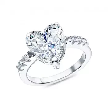 Серебряное кольцо с фианитами