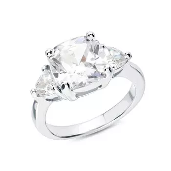 Серебряное кольцо с фианитами