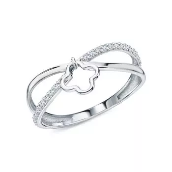 Серебряное кольцо с фианитами