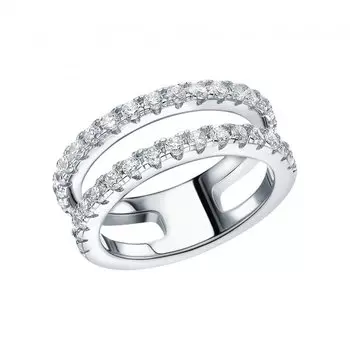 Серебряное кольцо с фианитами