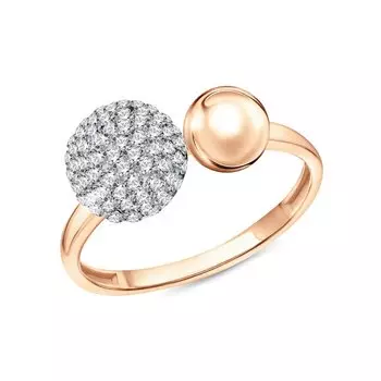 Серебряное кольцо с фианитами