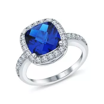 Серебряное кольцо с фианитами