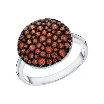 Серебряное кольцо с фианитами