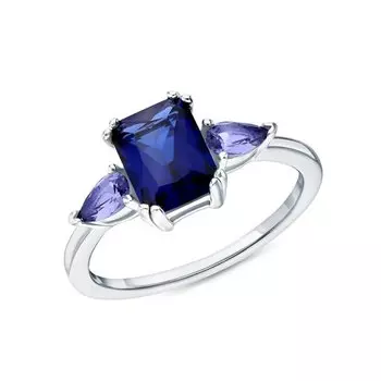 Серебряное кольцо с фианитами