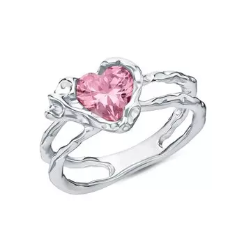 Серебряное кольцо с фианитами