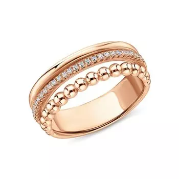 Серебряное кольцо с фианитами